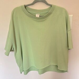 light green Target sweatshirt material t-shirt